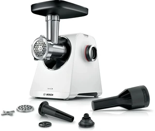 Мясорубка Bosch MFWS607W, белый/черный 