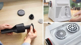 Мясорубка Bosch MFWS607W, белый/черный 