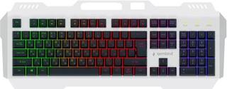 Клавиатура Gembird KB-G710M-S, серебристый/черный 