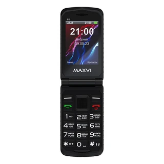 Сотовый телефон Maxvi E10, черный 