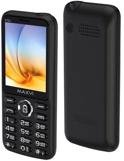 Сотовый телефон Maxvi K15c, черный 