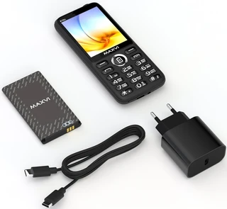 Сотовый телефон Maxvi K15c, черный 