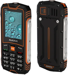 Сотовый телефон Maxvi R10, оранжевый 