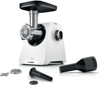Мясорубка Bosch MFWS420W, белый/черный 