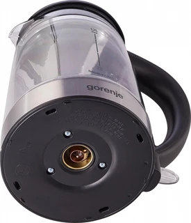 Чайник Gorenje K17GDW, черный/серебристый 
