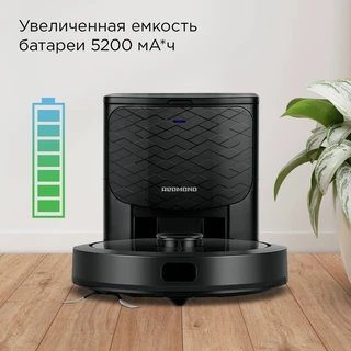 Робот-пылесос REDMOND VR1323S, черный 
