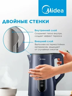 Чайник Midea MK-9095, темно-синий 