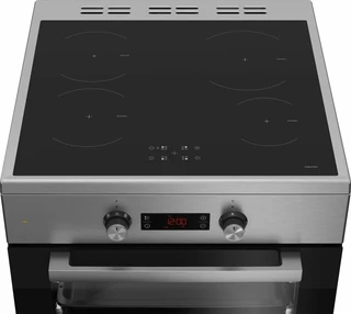 Плита стеклокерамическая Beko FSM69301XCT, серебристый 