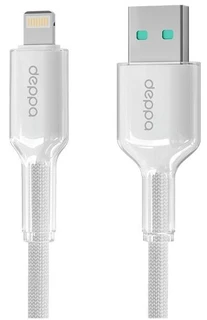 Кабель Deppa Joy USB2.0 Am - Lightning, 1м, 3A, белый 