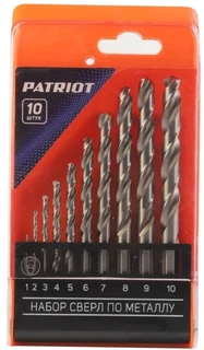 Набор сверл по металлу Patriot 815010542, 10 шт 