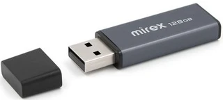 USB-накопитель Mirex Stiff Gray 128ГБ, USB 2.0, серый 