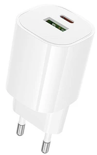 Сетевое зарядное устройство Borofone BA104A, белый 