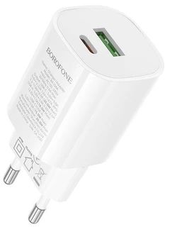 Сетевое зарядное устройство Borofone BA104A, белый 