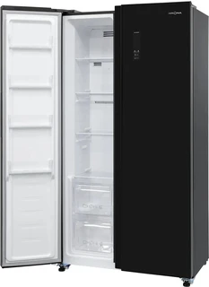 Холодильник KRONA EISKALT 9159 SBS TNF DARK INOX, черный 