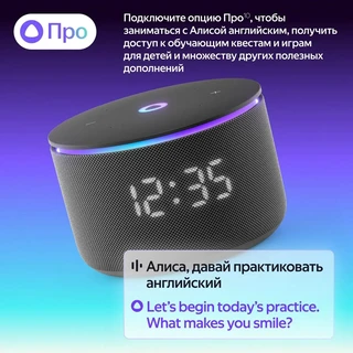 Умная колонка Яндекс Станция Мини 3 Про, черный 