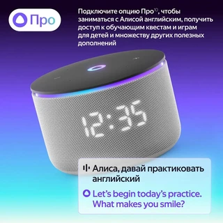 Умная колонка Яндекс Станция Мини 3 Про, серый 