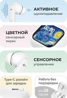Наушники TWS Geozon Cosmos White 