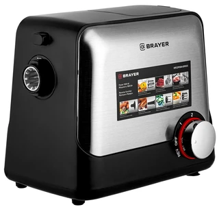 Мясорубка BRAYER BR1613, черный/серебристый 
