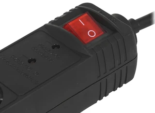 Сетевой фильтр Energenie SPG5-C-5 1.5 м, черный 