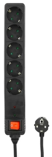 Сетевой фильтр Energenie SPG5-C-15, 4.5 м, черный 
