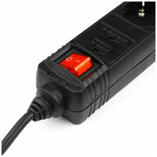 Сетевой фильтр Energenie SPG5-C-15, 4.5 м, черный 