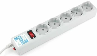 Сетевой фильтр Power Cube SPG-B-15, 5 м, серый 