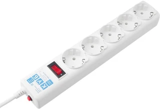 Сетевой фильтр Power Cube SPG-B-6-WHITE, 1.9 м, белый 