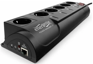 Сетевой фильтр Energenie EG-PMS2-LAN, 1.8 м, черный 