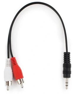 Кабель Cablexpert CCA-458-10M-N 3.5 Jack -  2 x RCA, 10 м, черный 