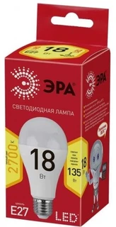 Лампа светодиодная  ЭРА ECO LED A65-18W-827-E27 