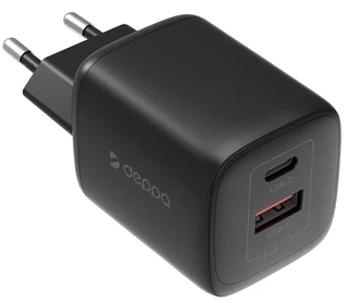 Сетевое зарядное устройство Deppa 11478, черный 