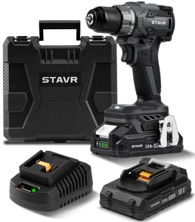 Дрель-шуруповерт STAVR SDD 18BL-2K 