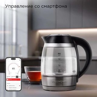 Чайник REDMOND SkyKettle KG230S, черный/серебристый 