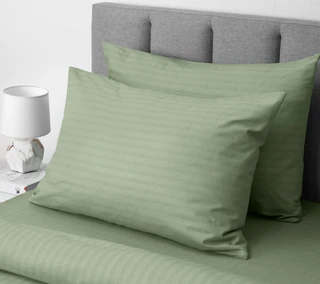 Комплект постельного белья Волшебная Ночь Smoke Green Евро, ранфорс, наволочки 70х70 см 