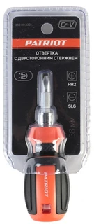 Отвёртка с двусторонним стержнем Patriot PH2-SL6 x 38 