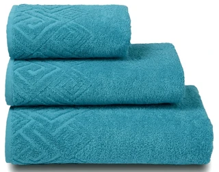 Полотенце Донецкая мануфактура Poseidon морская волна 50х90 см, махра 