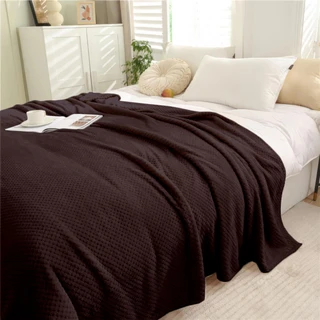 Плед Vse DOMA Тедди 150х200 см, велсофт, шоколадный 