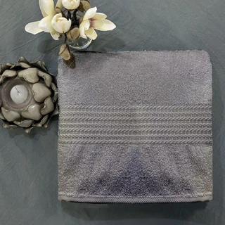 Полотенце Маруся Серый 40х70 см, махра 