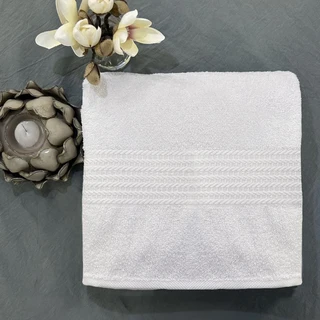 Полотенце Маруся белый 70х140 см, махра 