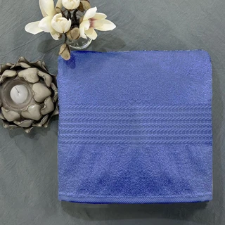 Полотенце Маруся Синий 70х140 см, махра 