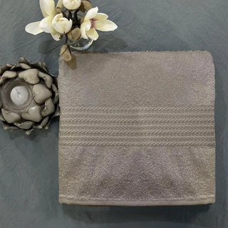 Полотенце Маруся бежевый 70х140 см, махра 