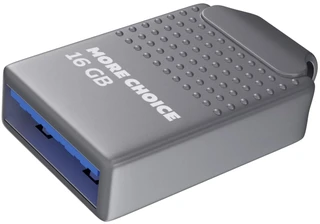 USB‑накопитель More Choice Mini MF16-2m 16 Гб, серебристый 