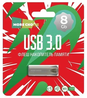 USB‑накопитель More Choice MF8m 8 Гб, серебристый 