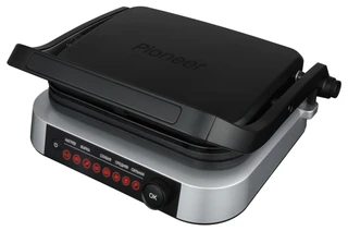 Электрогриль Pioneer GR1020E, черный/серебристый 