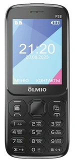 Сотовый телефон Olmio P38, черный 
