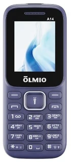 Сотовый телефон Olmio A14, синий 