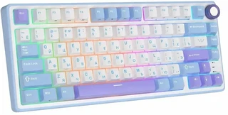 Клавиатура Royal Kludge R75 Taro Milk (K Silver) 