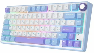 Клавиатура Royal Kludge R75 Taro Milk (K Silver) 