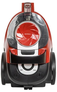 Пылесос SUPRA VCS-2460, красный/черный 