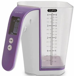 Весы кухонные GALAXY LINE GL2805, белый/сиреневый 